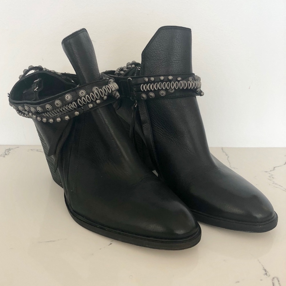 Dolce Vita Open Back Bootie with Chain Detail